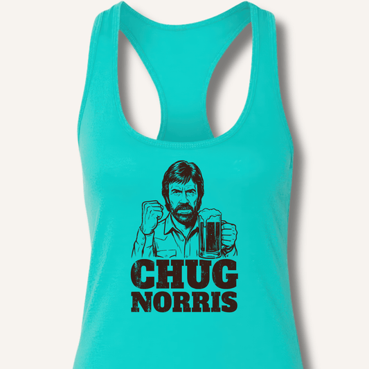 Chug Norris Racerback Tank - Sip & Shirt