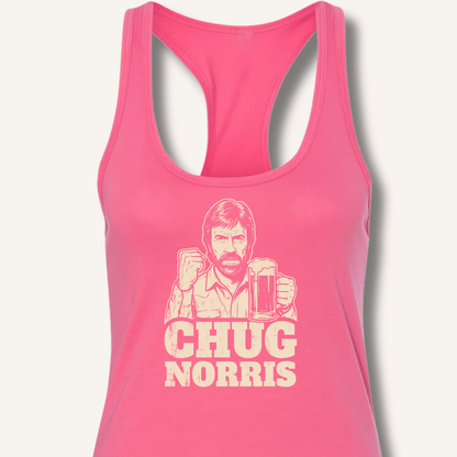 Chug Norris Racerback Tank - Sip & Shirt