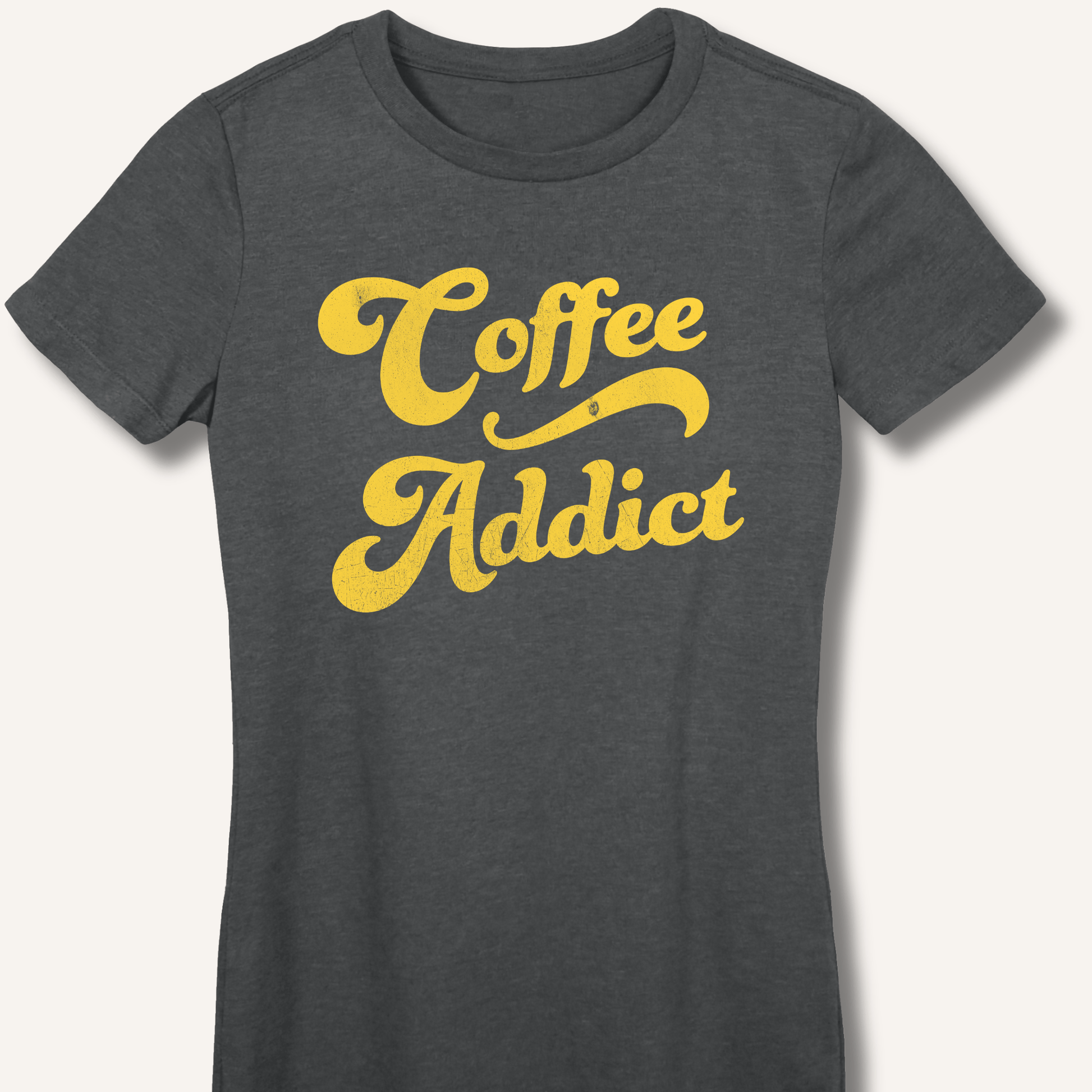 Coffee Addict Fitted T-Shirt - Sip & Shirt
