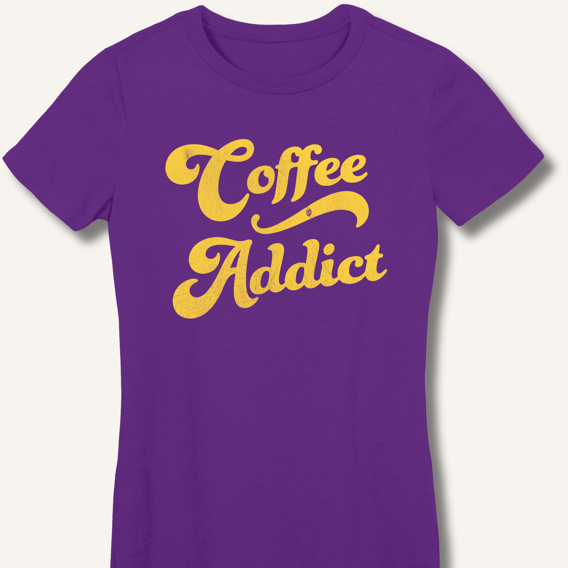 Coffee Addict Fitted T-Shirt - Sip & Shirt