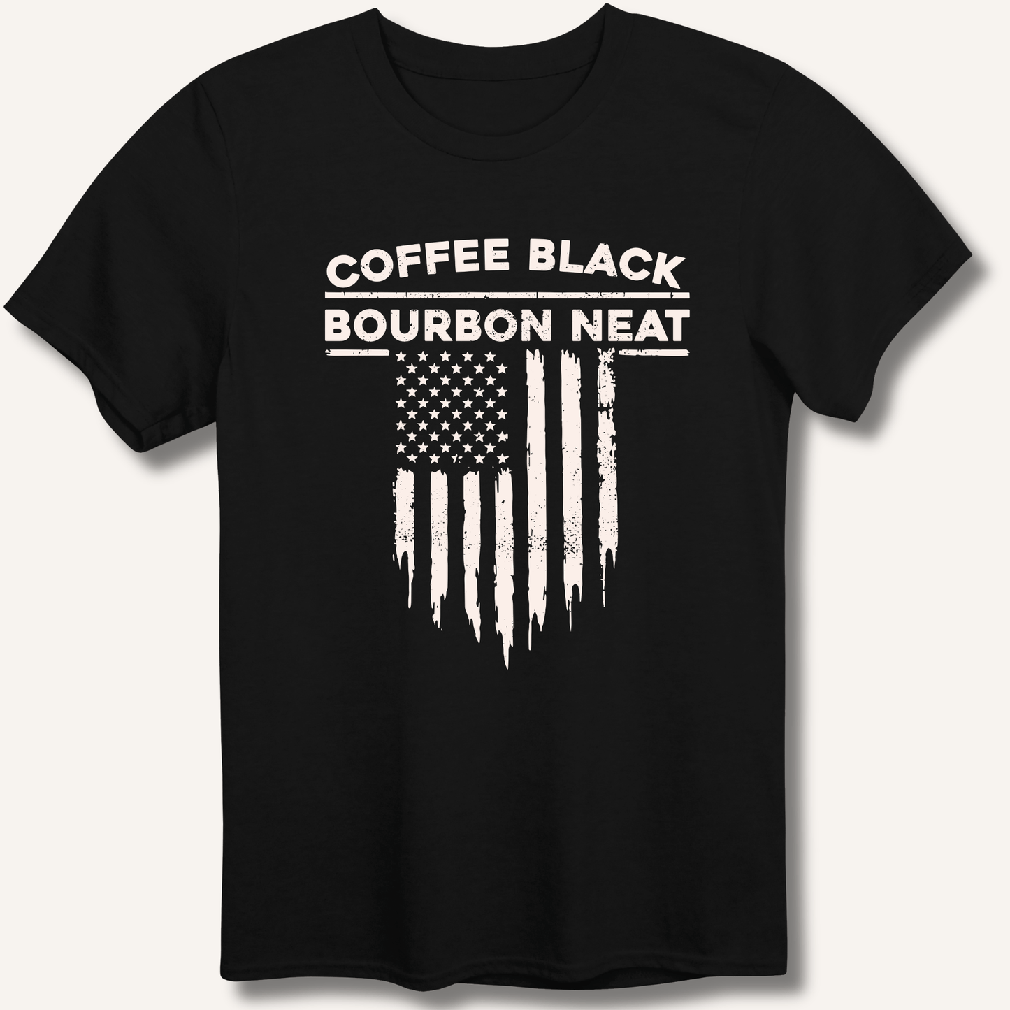 Coffee Black Bourbon Neat T-Shirt - Sip & Shirt