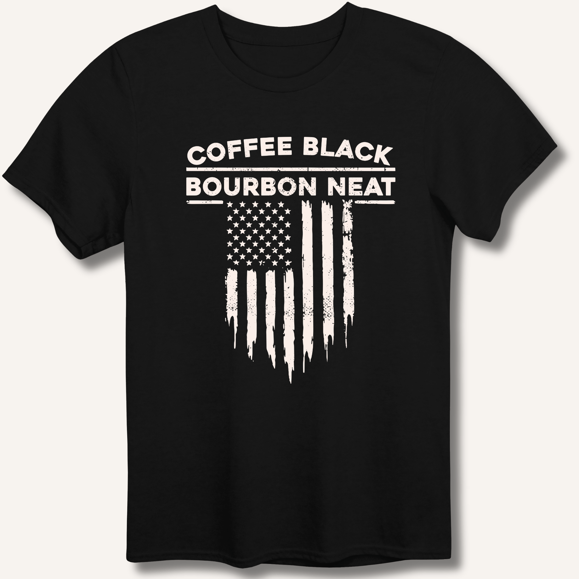 Coffee Black Bourbon Neat T-Shirt - Sip & Shirt