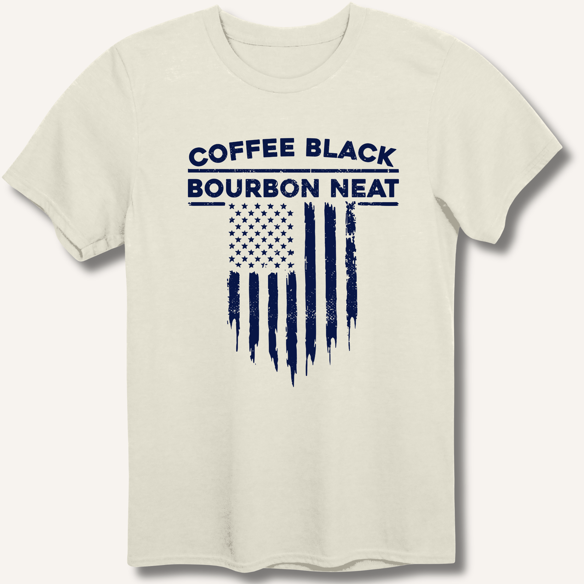 Coffee Black Bourbon Neat T-Shirt - Sip & Shirt