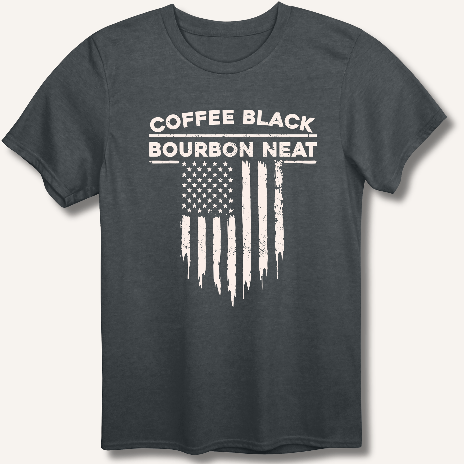 Coffee Black Bourbon Neat T-Shirt - Sip & Shirt