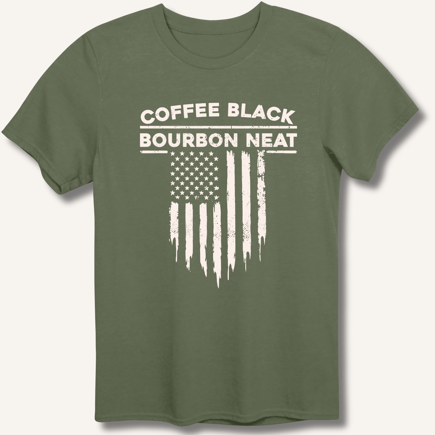 Coffee Black Bourbon Neat T-Shirt - Sip & Shirt