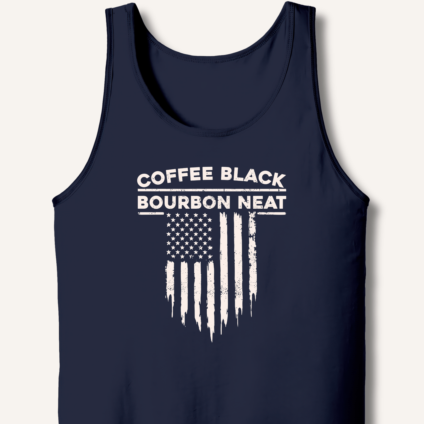 Coffee Black Bourbon Neat Tank - Sip & Shirt