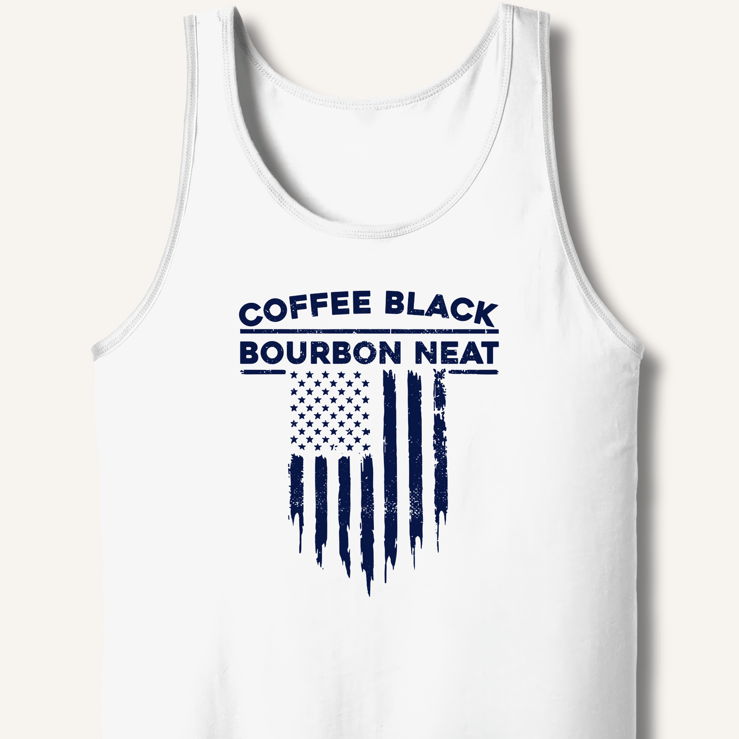 Coffee Black Bourbon Neat Tank - Sip & Shirt