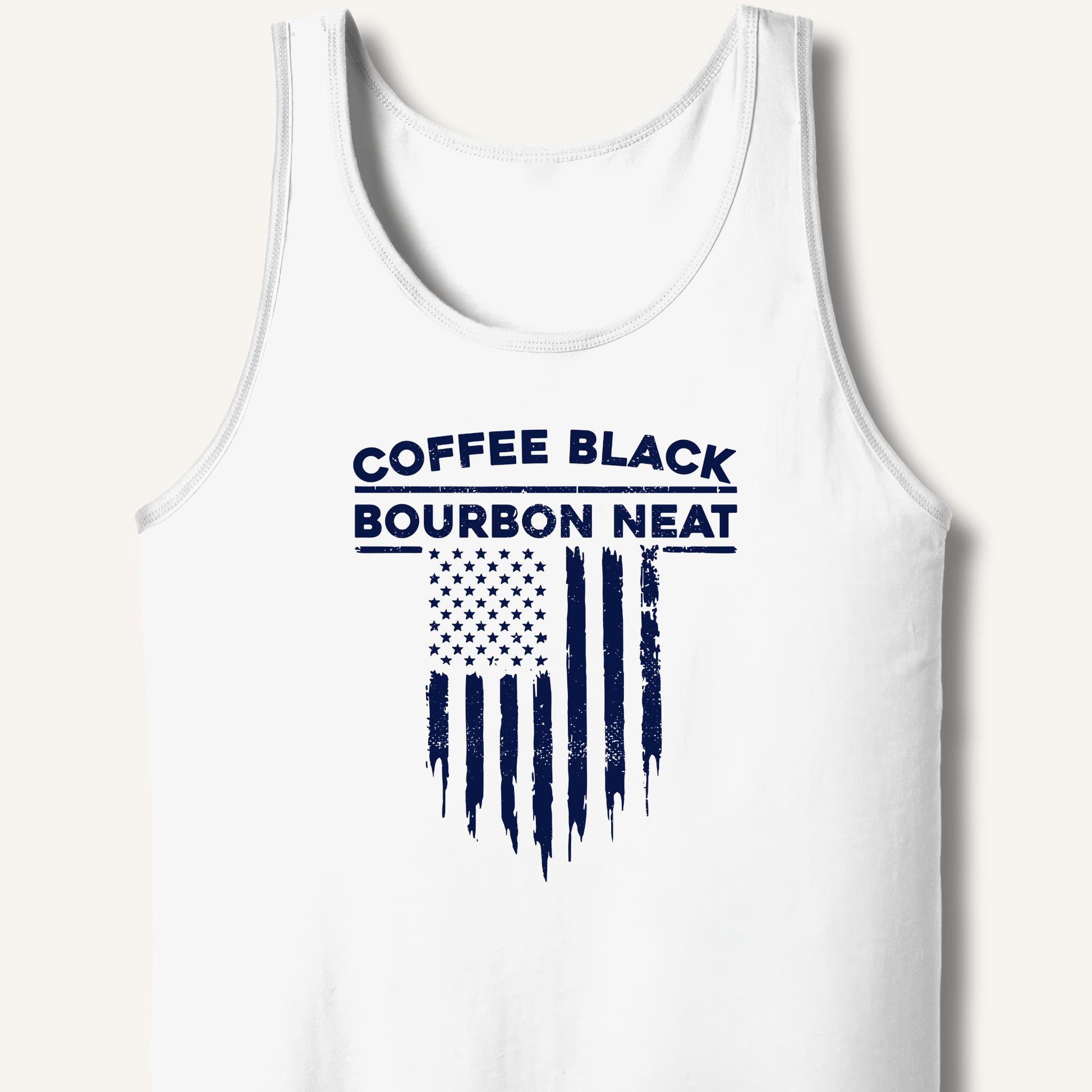 Coffee Black Bourbon Neat Tank - Sip & Shirt
