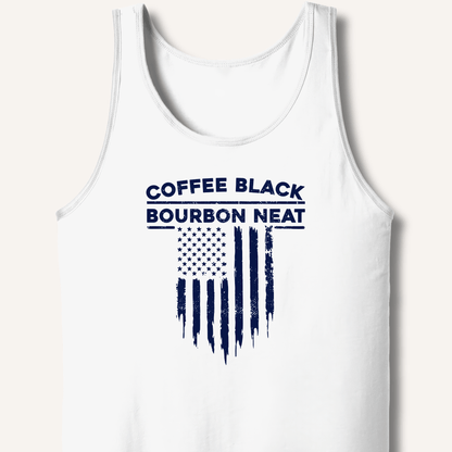 Coffee Black Bourbon Neat Tank - Sip & Shirt