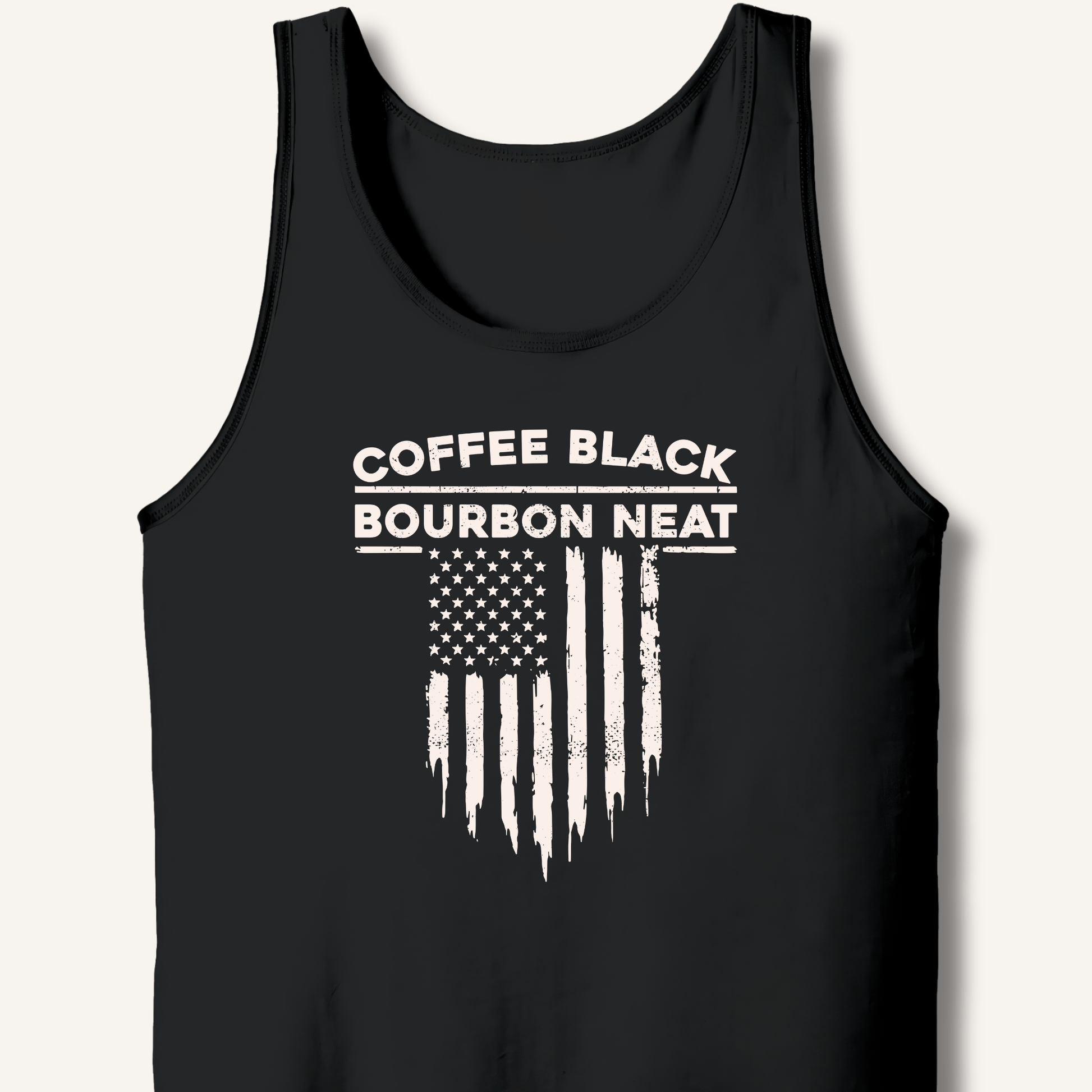 Coffee Black Bourbon Neat Tank - Sip & Shirt
