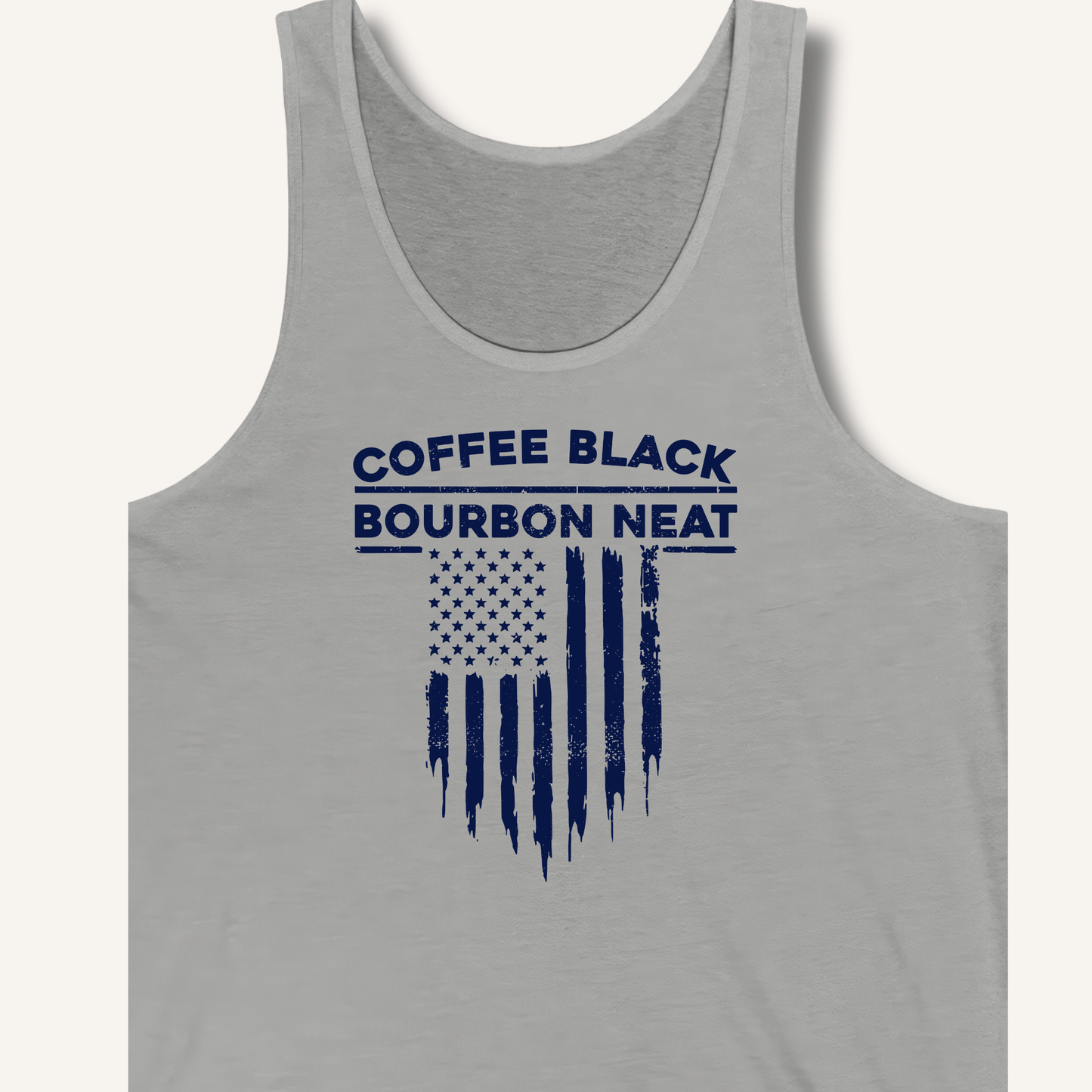 Coffee Black Bourbon Neat Tank - Sip & Shirt