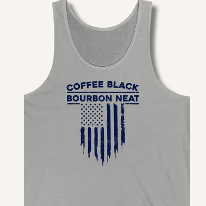 Coffee Black Bourbon Neat Tank - Sip & Shirt