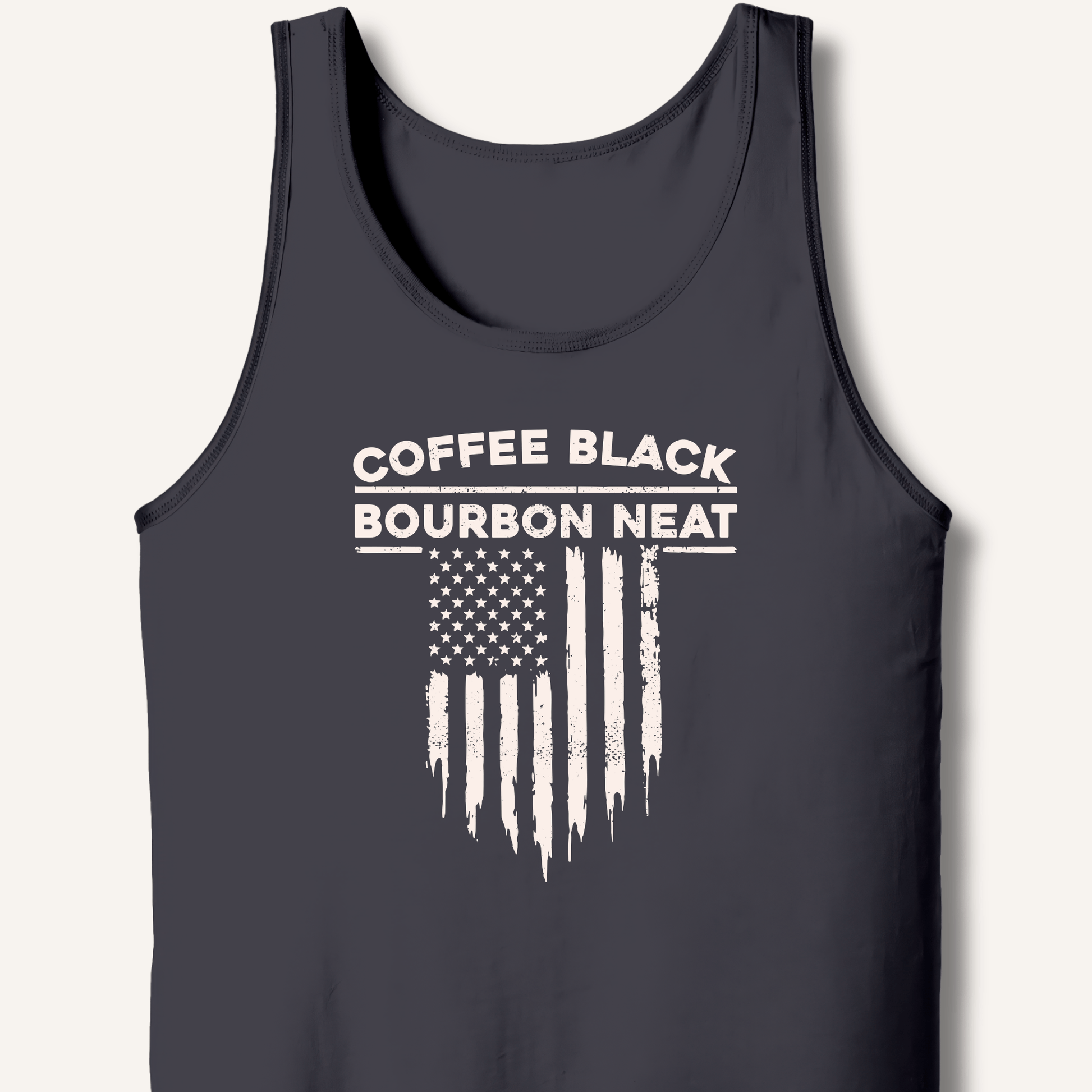 Coffee Black Bourbon Neat Tank - Sip & Shirt