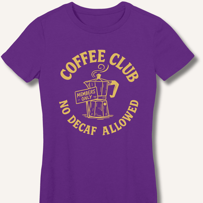 Coffee Club Fitted T-Shirt - Sip & Shirt