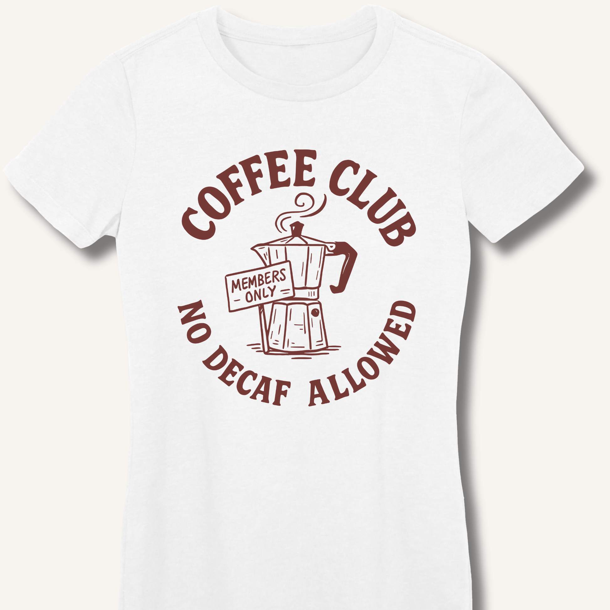 Coffee Club Fitted T-Shirt - Sip & Shirt