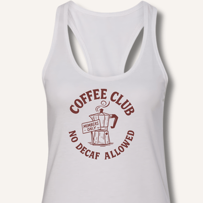 Coffee Club Racerback Tank - Sip & Shirt