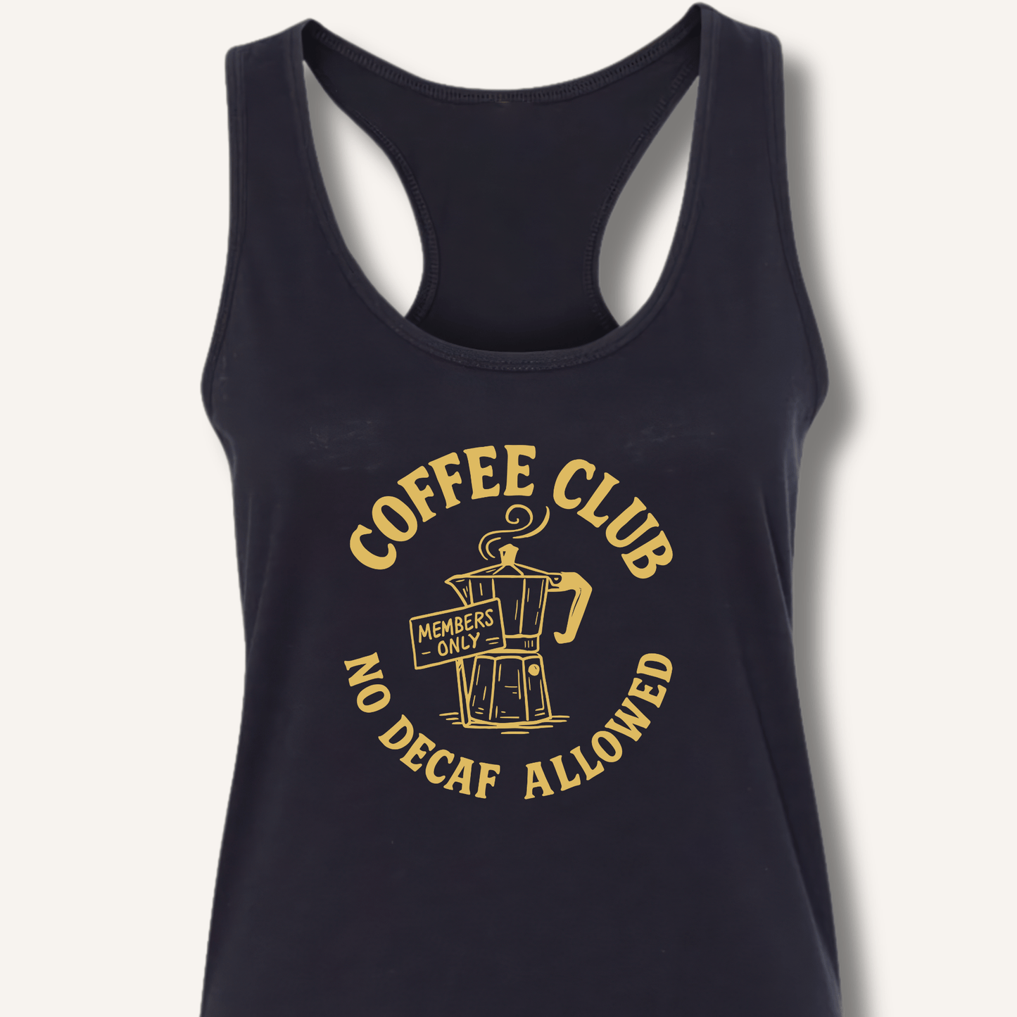 Coffee Club Racerback Tank - Sip & Shirt