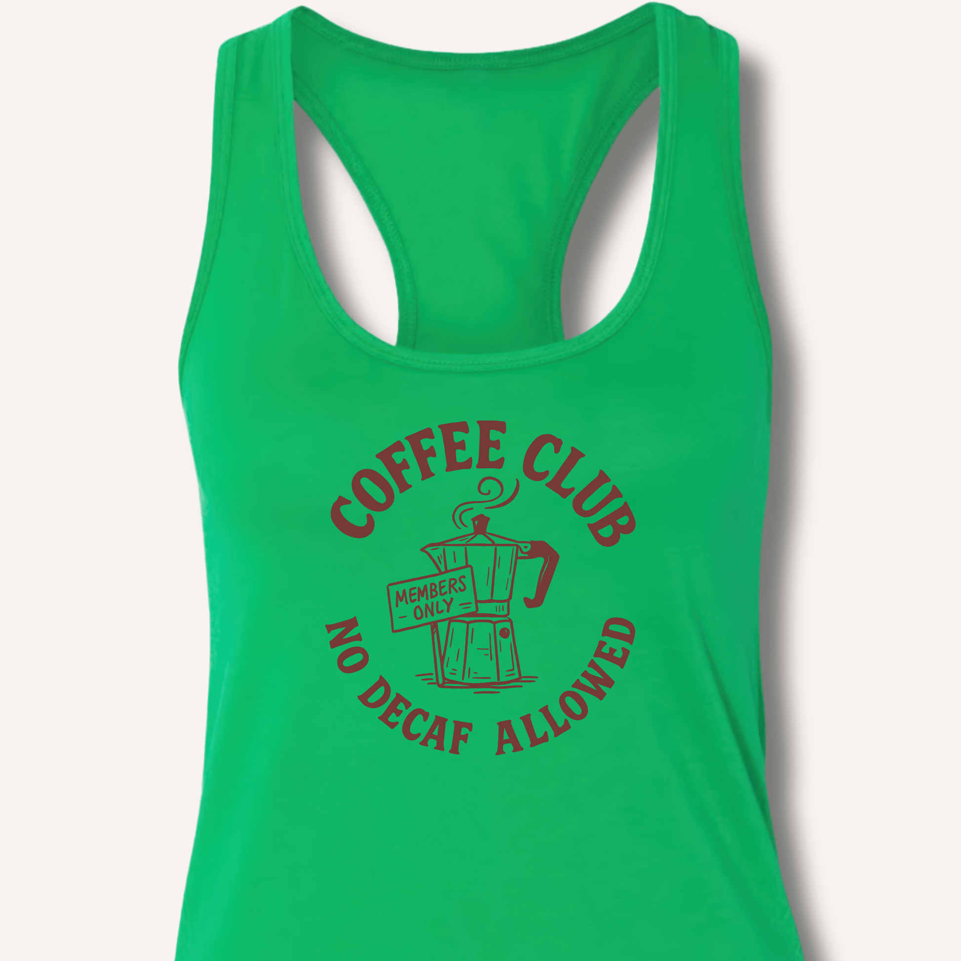 Coffee Club Racerback Tank - Sip & Shirt