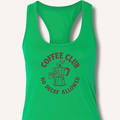 Coffee Club Racerback Tank - Sip & Shirt