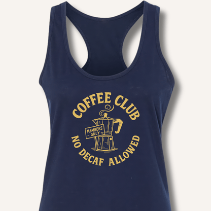 Coffee Club Racerback Tank - Sip & Shirt