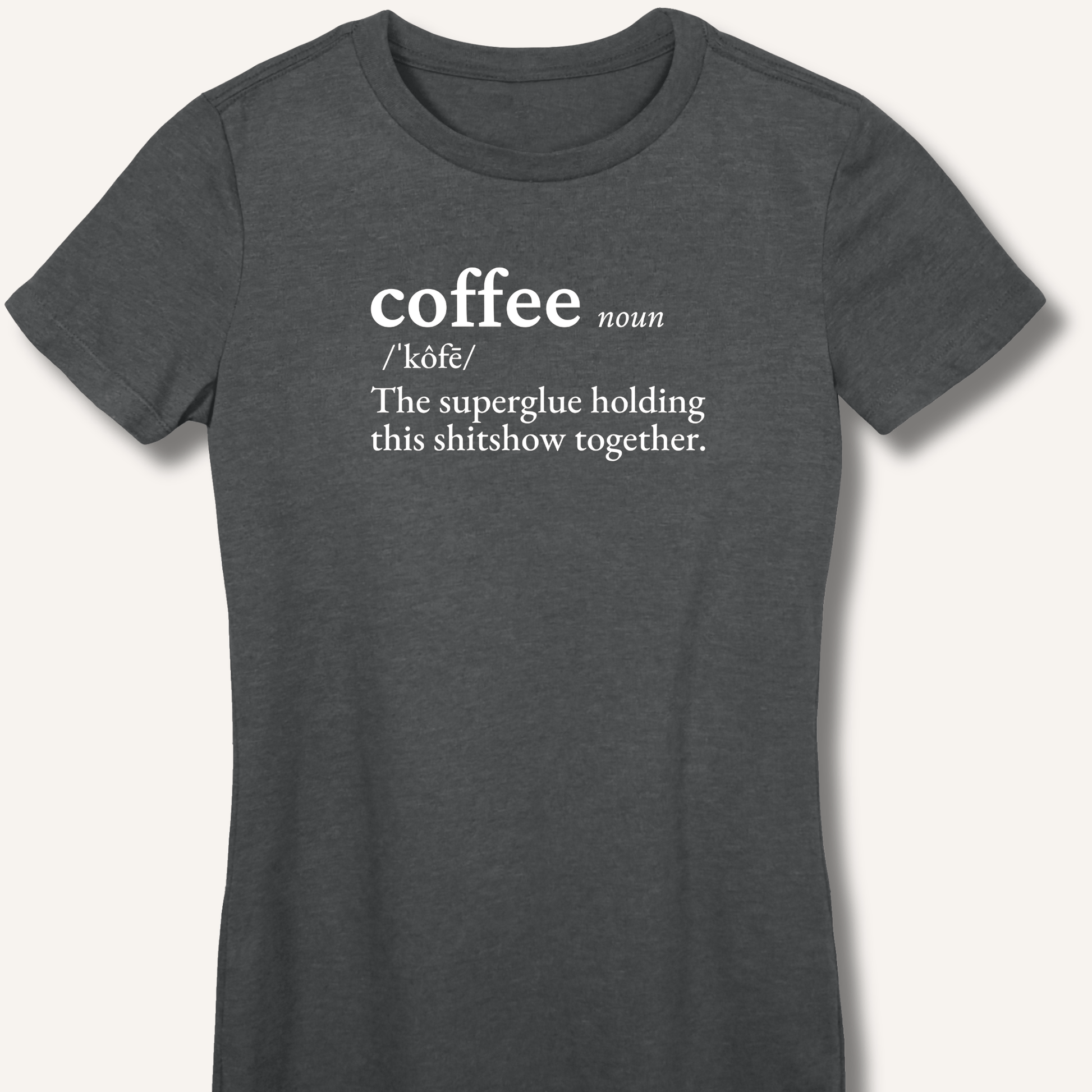 Coffee Definition Fitted T-Shirt - Sip & Shirt