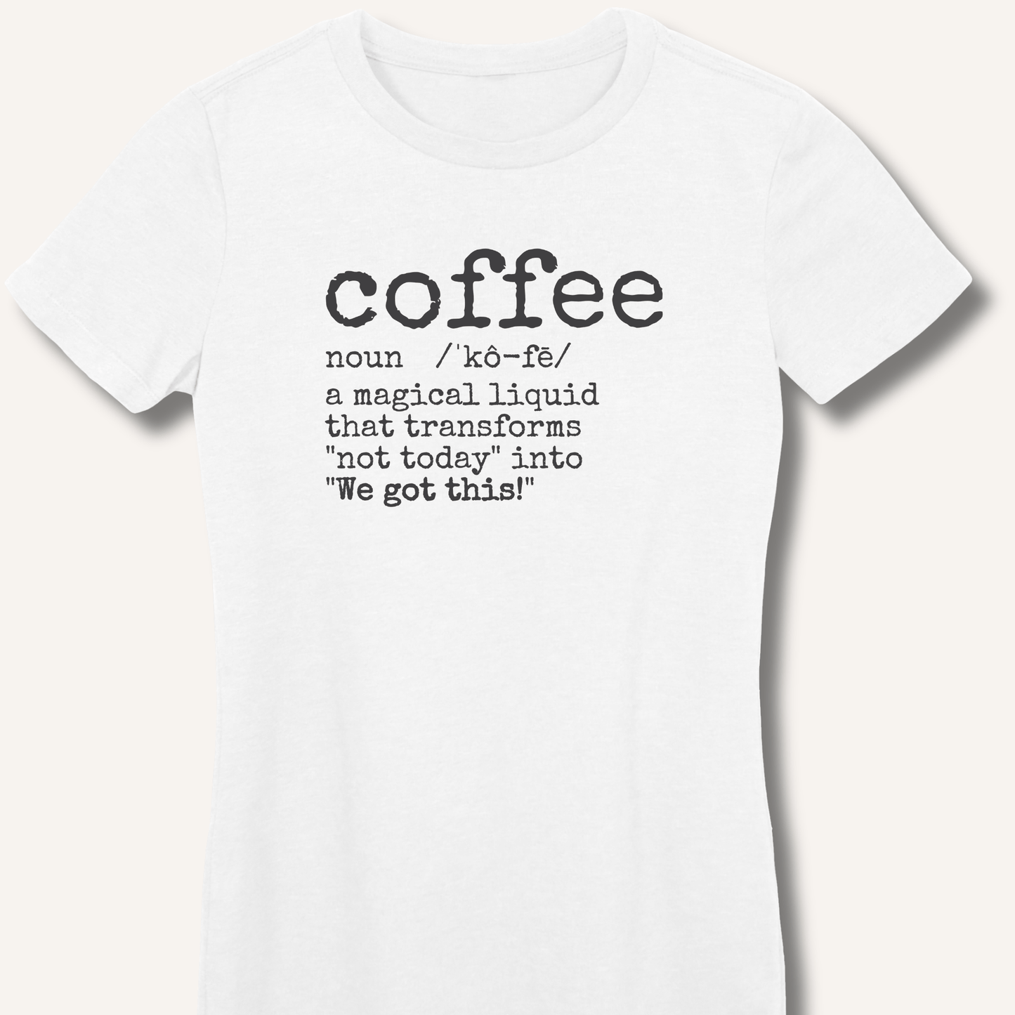 Coffee Definition Fitted T-Shirt - Sip & Shirt