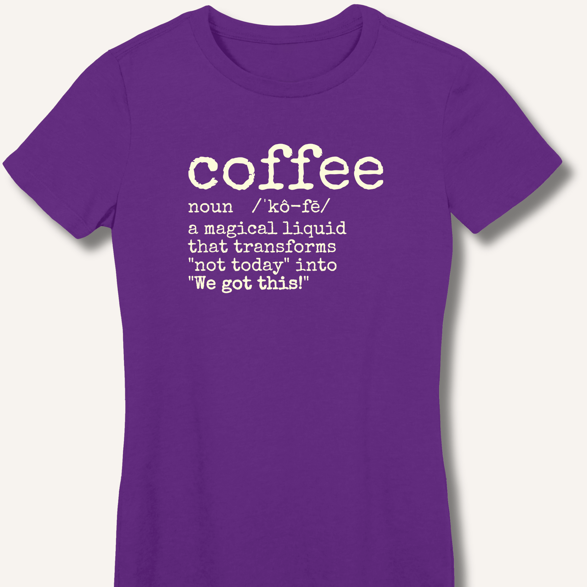 Coffee Definition Fitted T-Shirt - Sip & Shirt