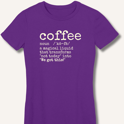 Coffee Definition Fitted T-Shirt - Sip & Shirt