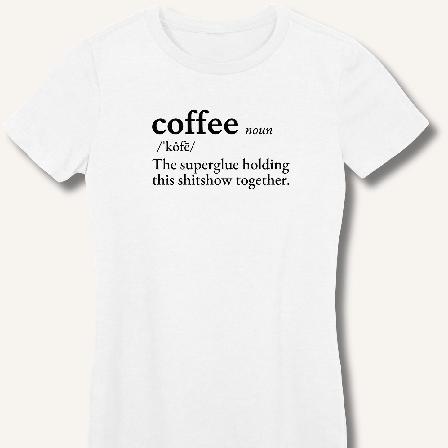 Coffee Definition Fitted T-Shirt - Sip & Shirt