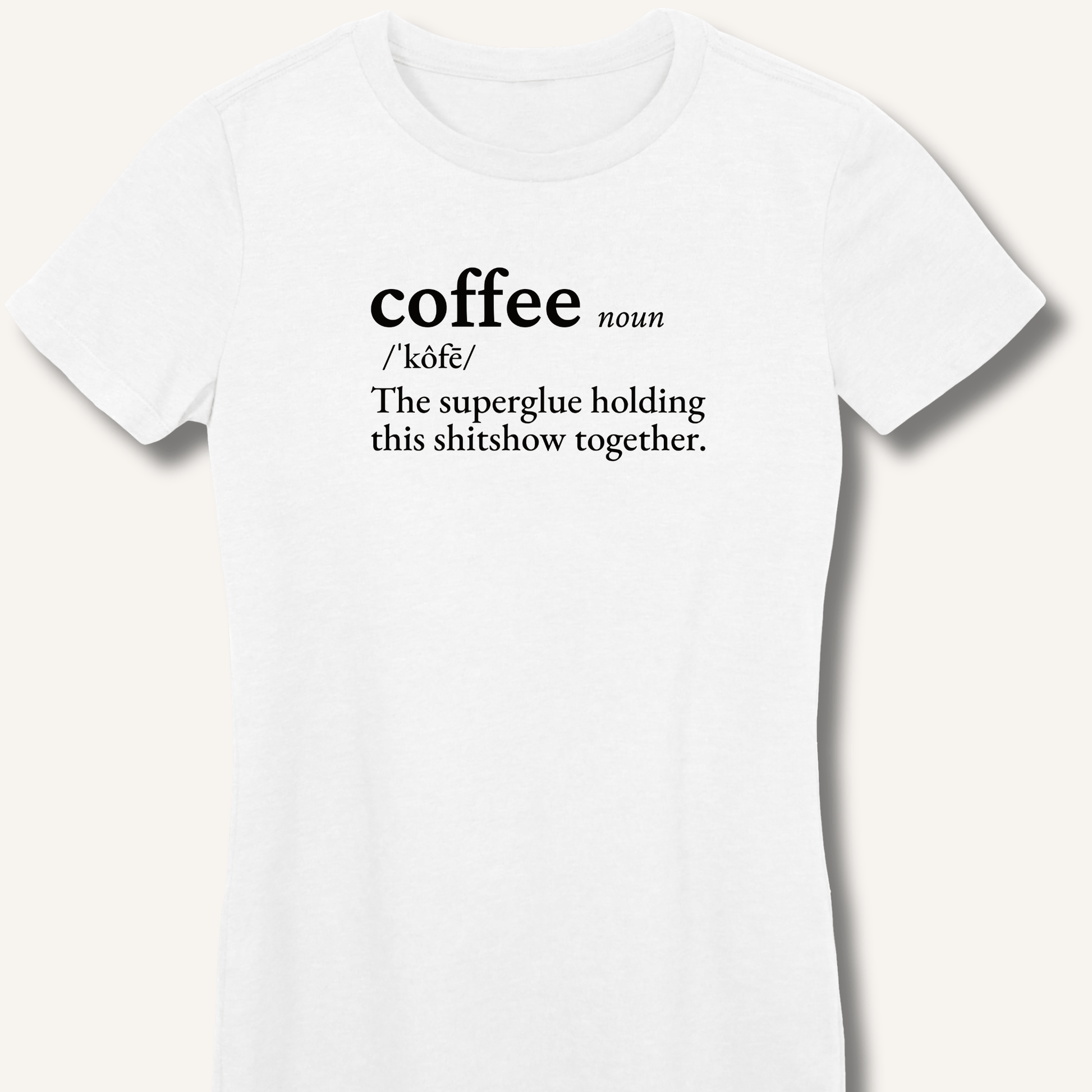 Coffee Definition Fitted T-Shirt - Sip & Shirt