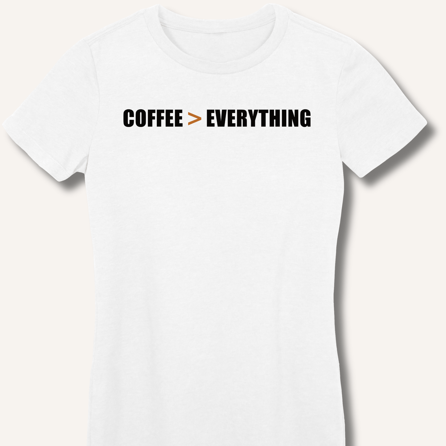 Coffee > Everything Fitted T-Shirt - Sip & Shirt