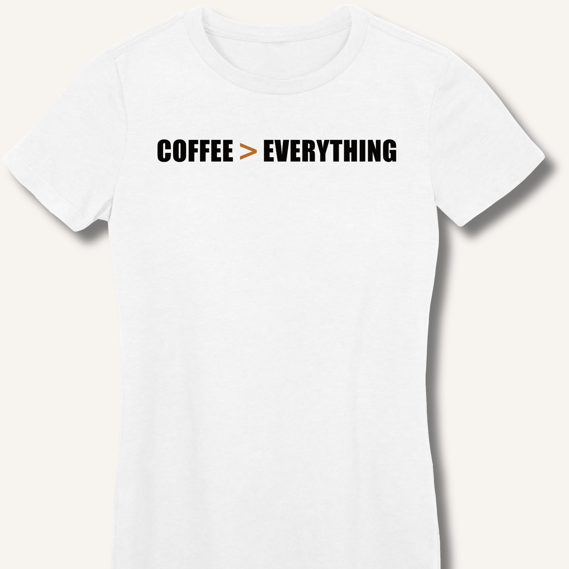 Coffee > Everything Fitted T-Shirt - Sip & Shirt