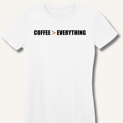 Coffee > Everything Fitted T-Shirt - Sip & Shirt