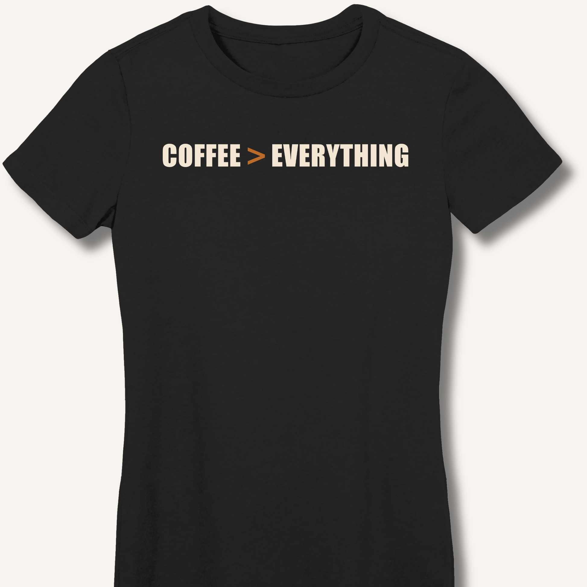 Coffee > Everything Fitted T-Shirt - Sip & Shirt