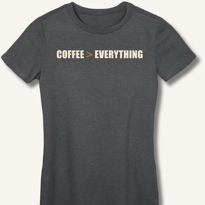 Coffee > Everything Fitted T-Shirt - Sip & Shirt