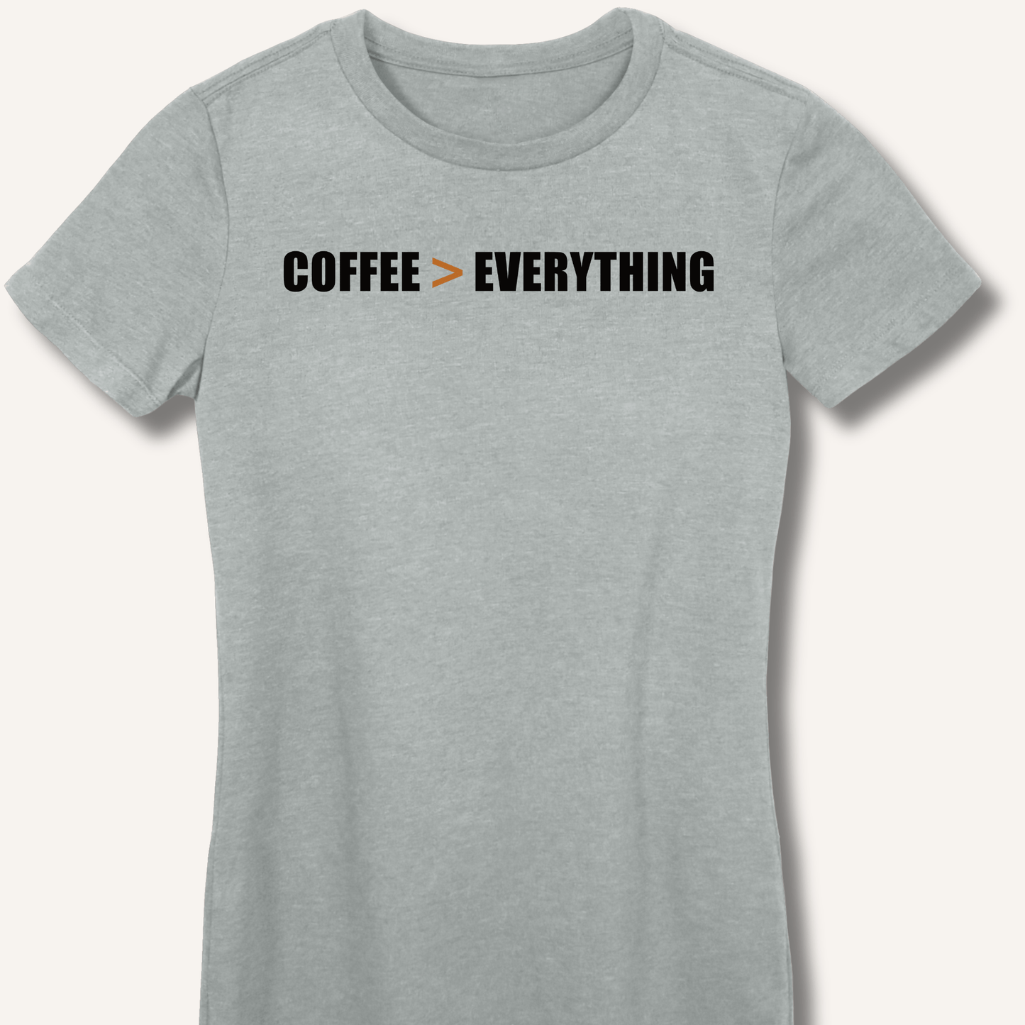 Coffee > Everything Fitted T-Shirt - Sip & Shirt