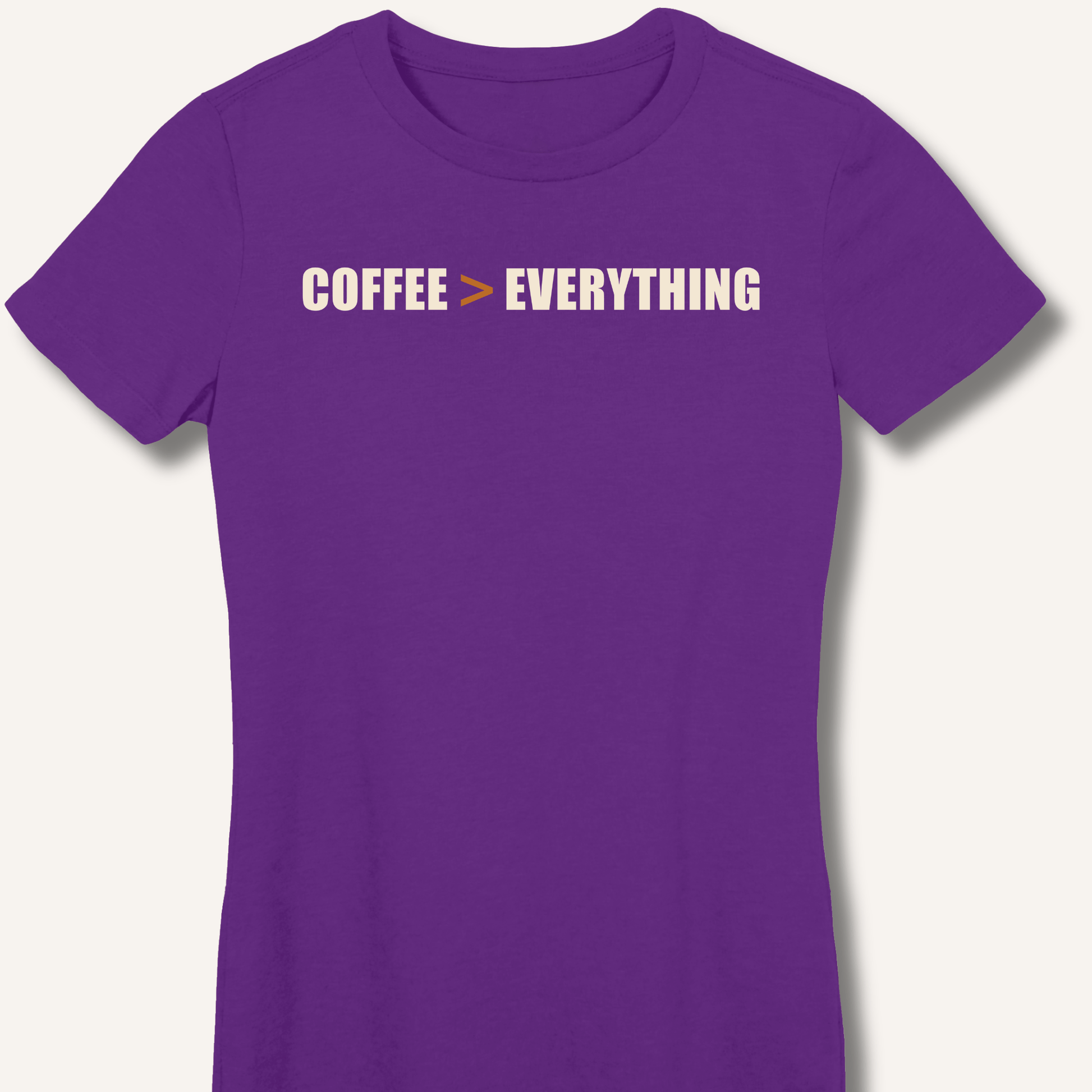 Coffee > Everything Fitted T-Shirt - Sip & Shirt