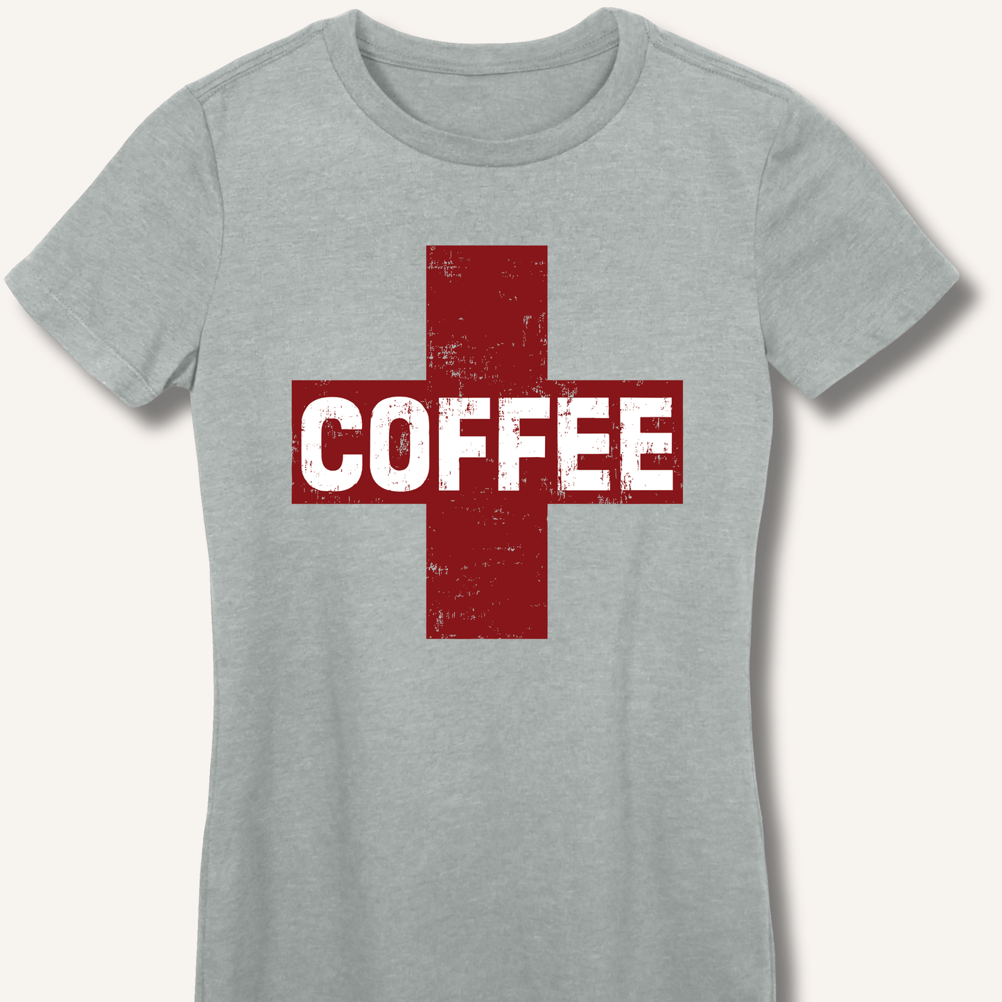 Coffee First Aid Fitted T-Shirt - Sip & Shirt