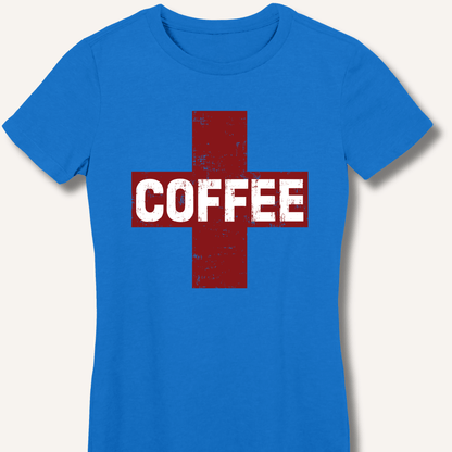 Coffee First Aid Fitted T-Shirt - Sip & Shirt