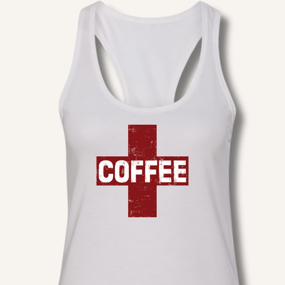 Coffee First Aid Racerback Tank - Sip & Shirt