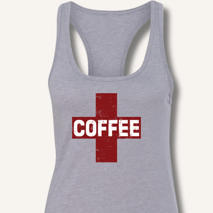 Coffee First Aid Racerback Tank - Sip & Shirt