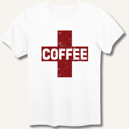 Coffee First Aid T-Shirt - Sip & Shirt