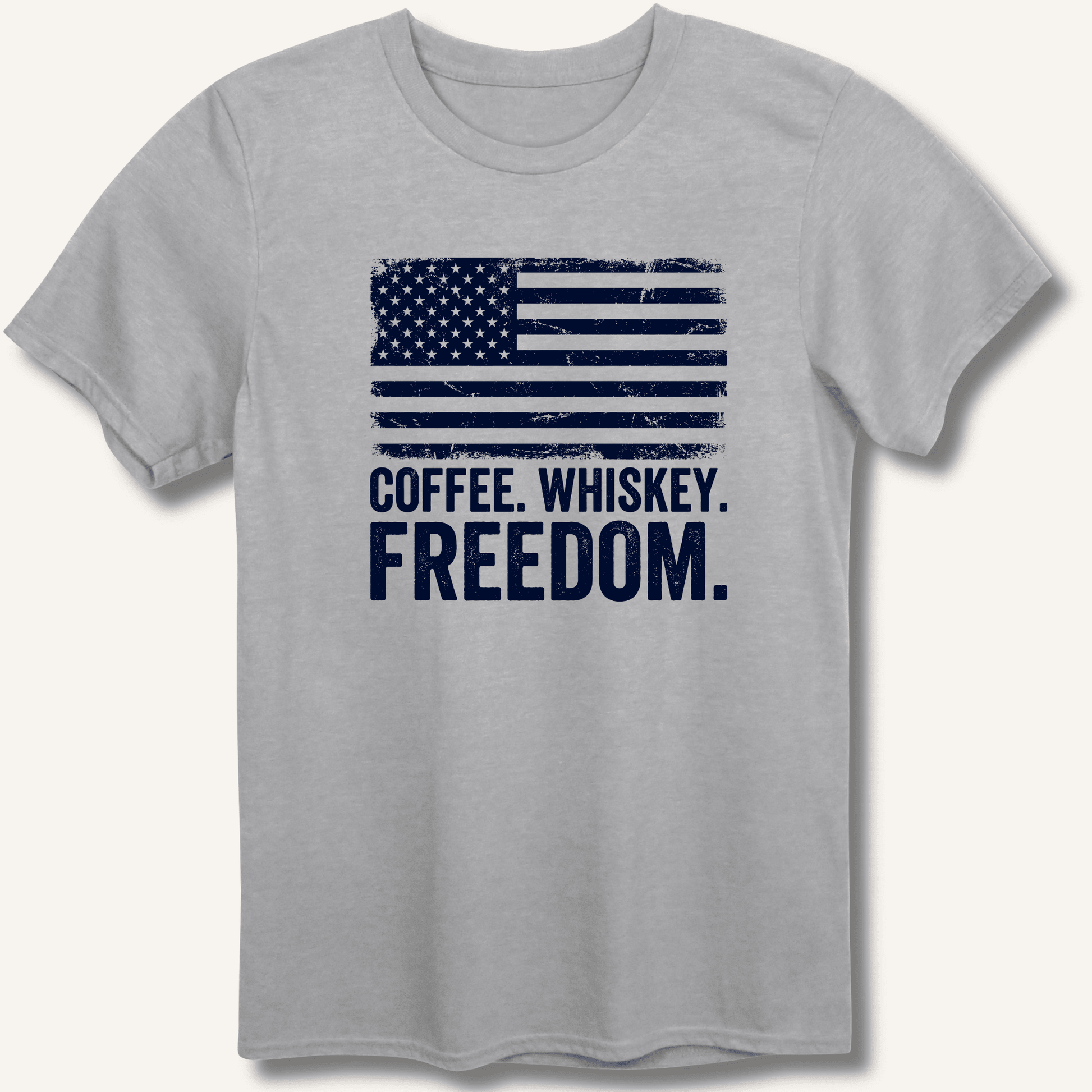 Coffee. Whiskey. Freedom. T-Shirt - Sip & Shirt