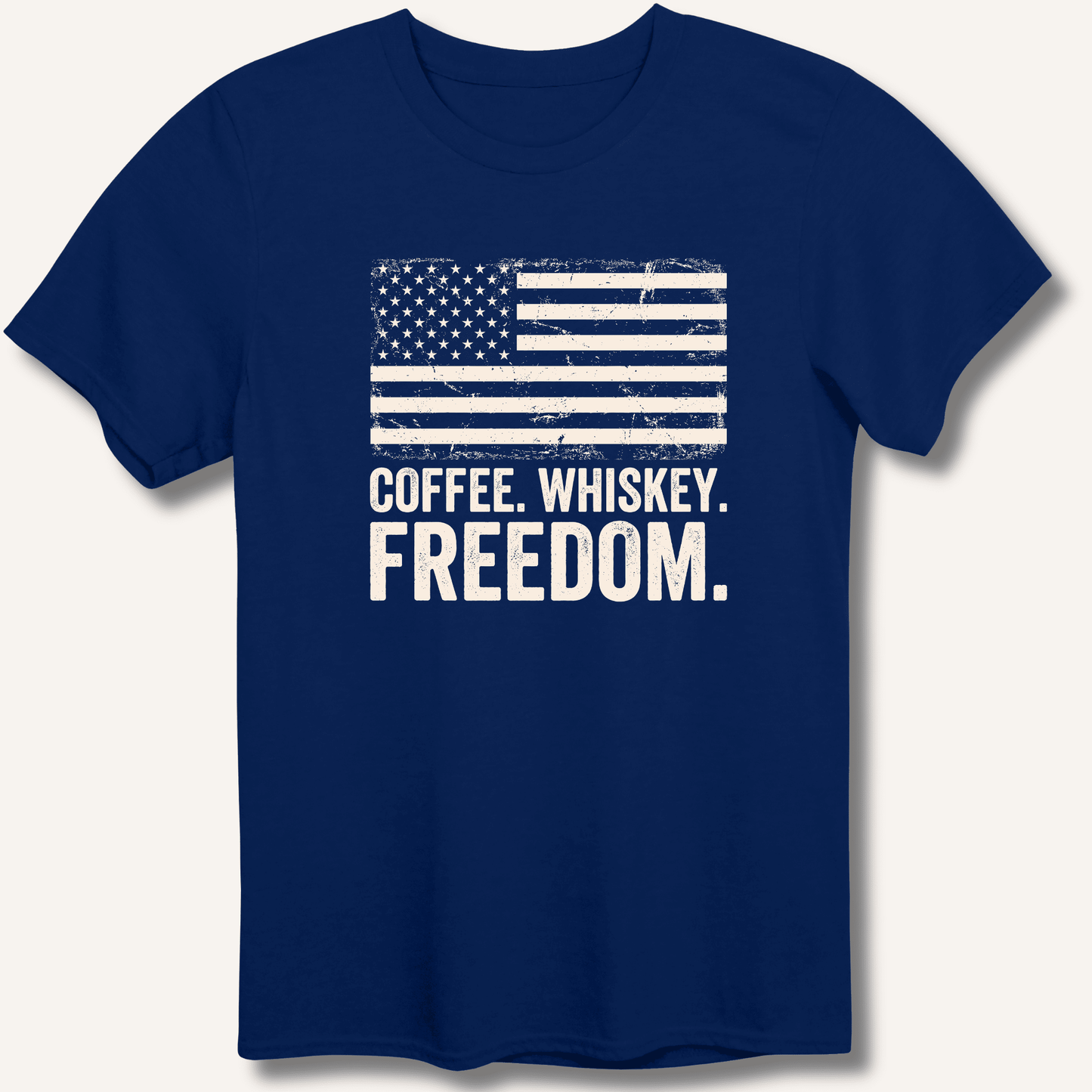 Coffee. Whiskey. Freedom. T-Shirt - Sip & Shirt
