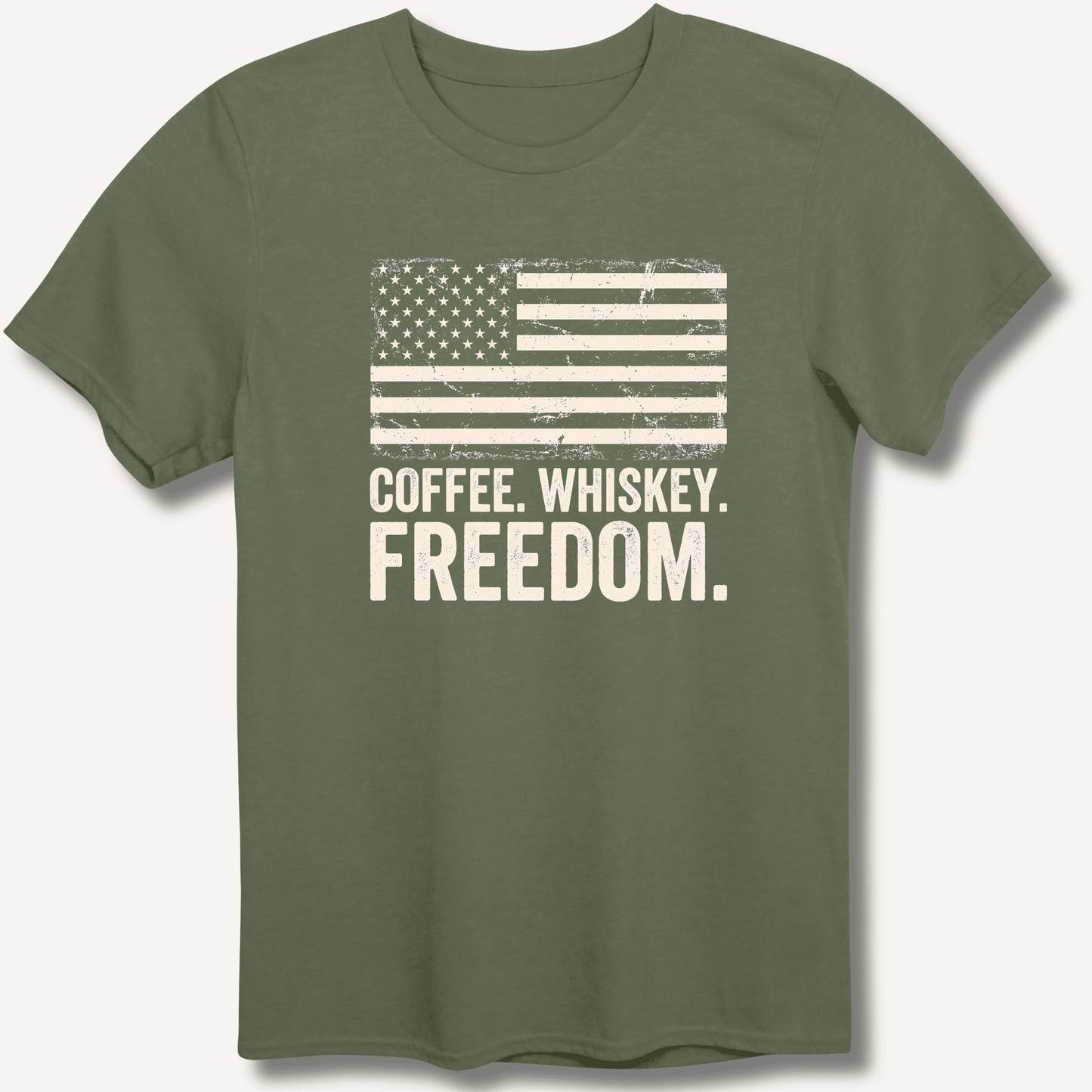 Coffee. Whiskey. Freedom. T-Shirt - Sip & Shirt