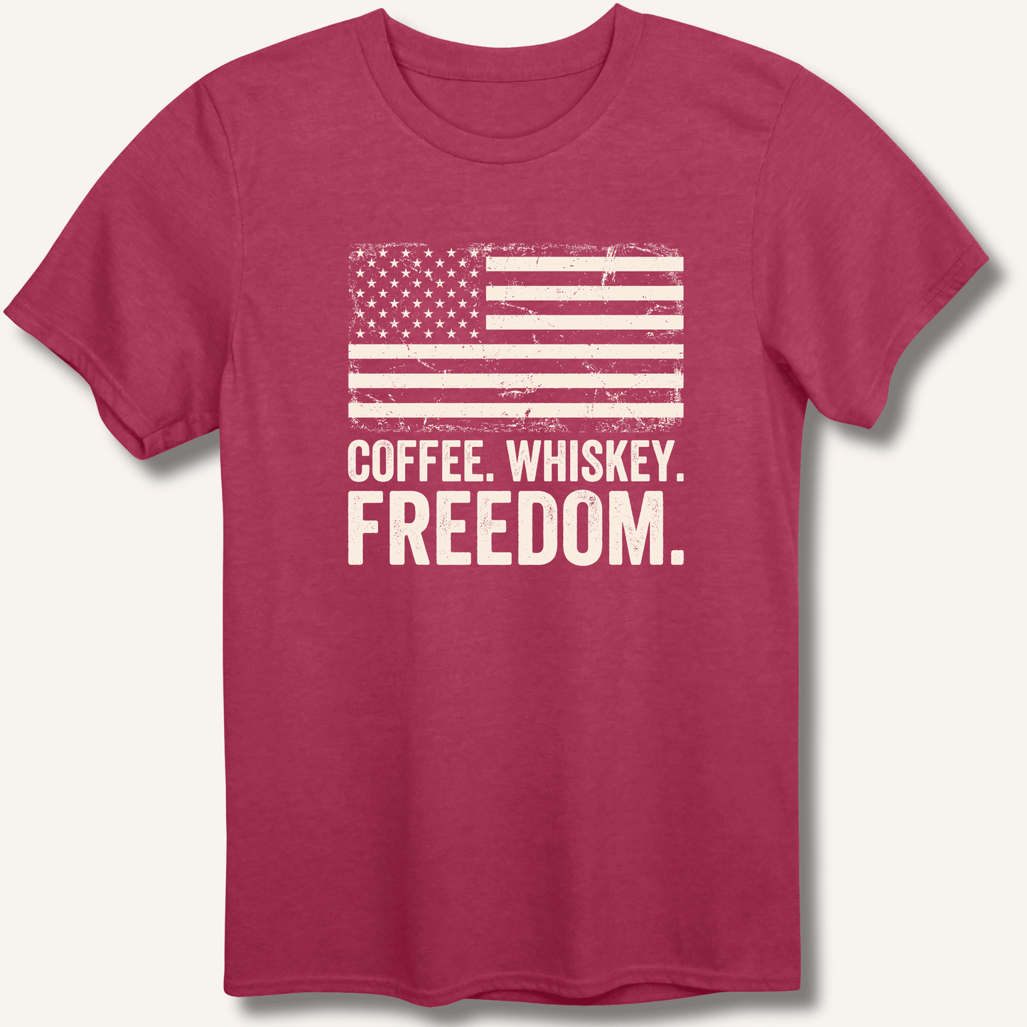 Coffee. Whiskey. Freedom. T-Shirt - Sip & Shirt