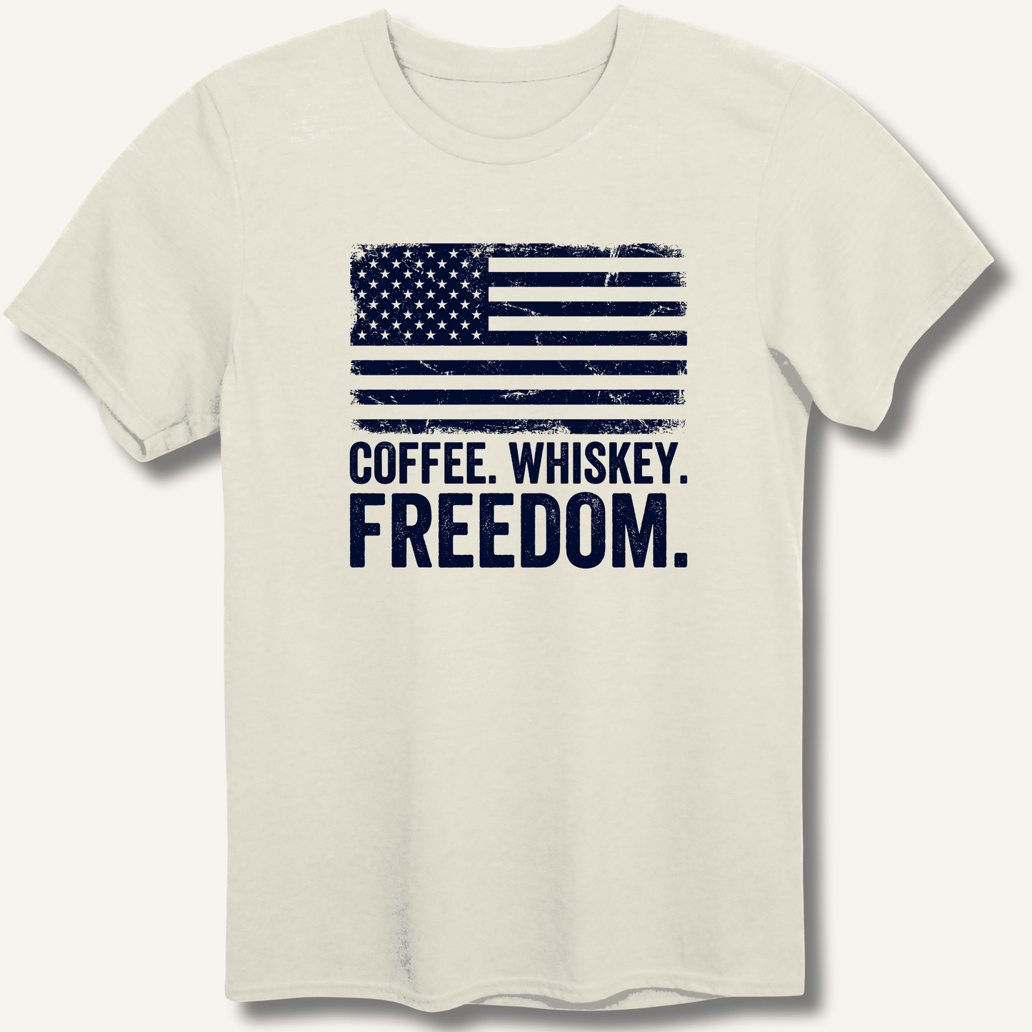 Coffee. Whiskey. Freedom. T-Shirt - Sip & Shirt