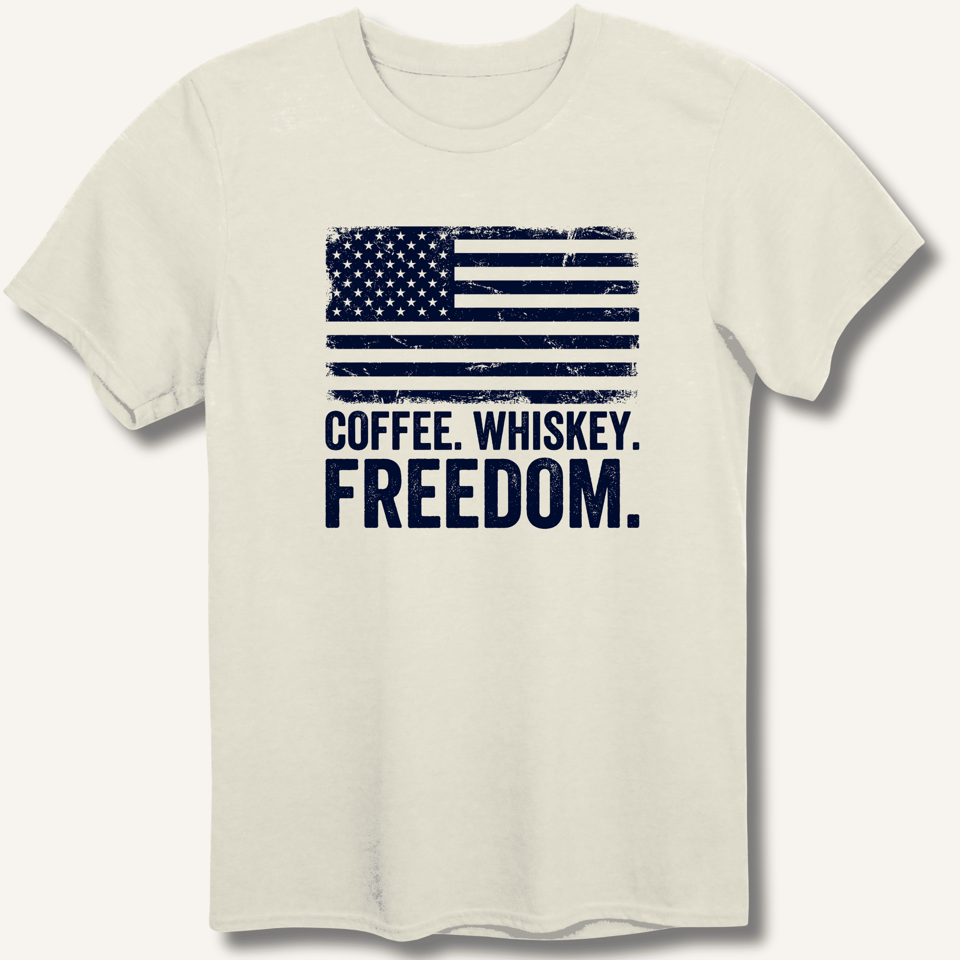 Coffee. Whiskey. Freedom. T-Shirt - Sip & Shirt