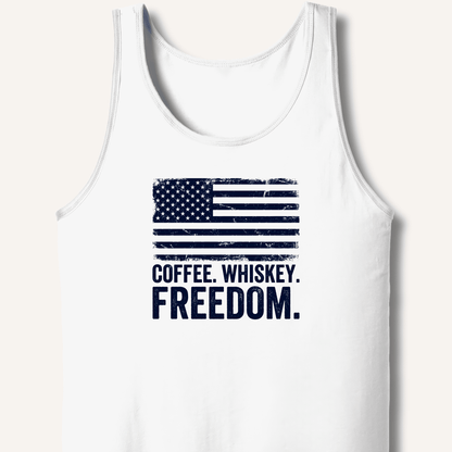 Coffee. Whiskey. Freedom. Tank - Sip & Shirt