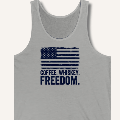 Coffee. Whiskey. Freedom. Tank - Sip & Shirt